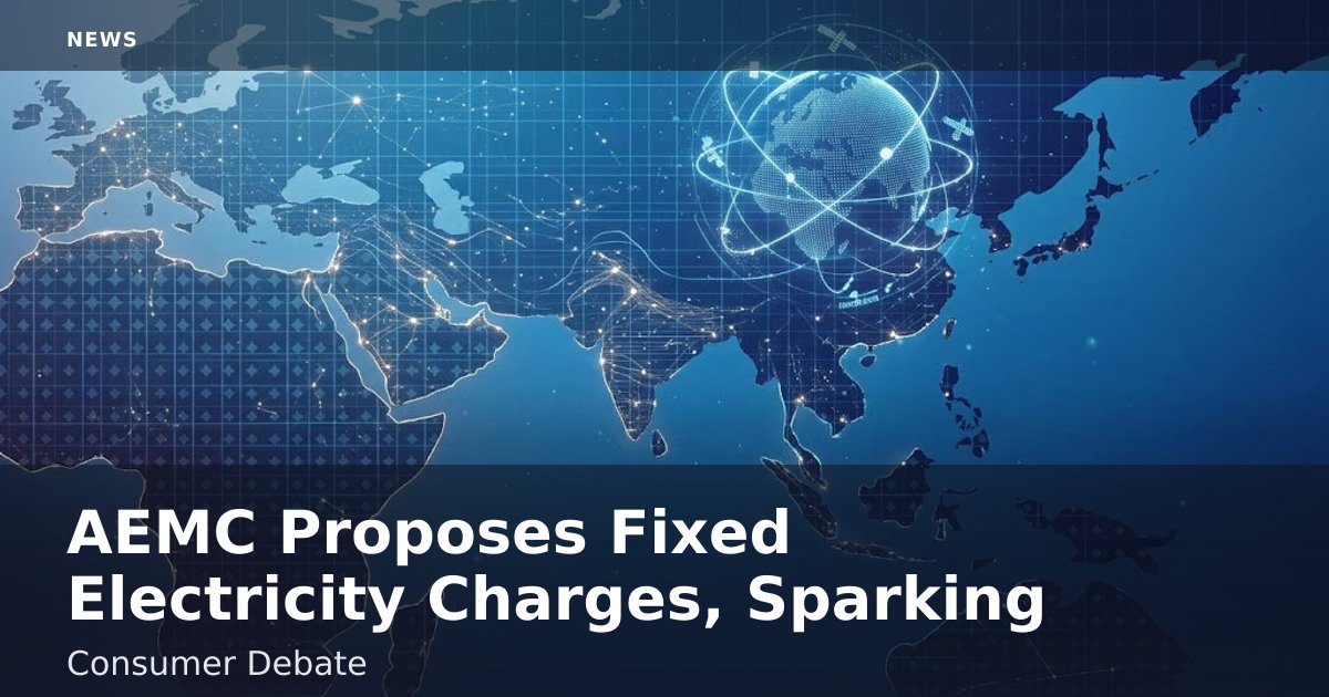 AEMC Proposes Fixed Electricity Charges, Sparking Consumer Debate