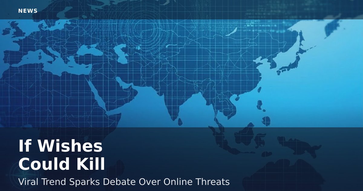 If Wishes Could Kill: Viral Trend Sparks Debate Over Online Threats